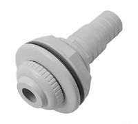 Desiumite Raccord de retour pour piscine hors sol avec joint, adaptateur de tuyau mâle /4" - -/2" et sortie oculaire de 1,9 cm, assemblage du corps fileté