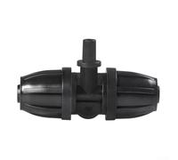 Desiumite Raccord en T ardillon en plastique pour pelouse et serre, système d'égouttement de jardin avec bouchon à vis, raccord de tube d'irrigation de 1,27 cm à 6,35 mm pour goutte à goutte