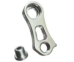Desiumite Rallonge de suspension de dérailleur arrière en alliage d'aluminium pour et pour cassettes Sunrace 40T/42T/46T - 53 x 36 mm, 18 g, argent (sku)