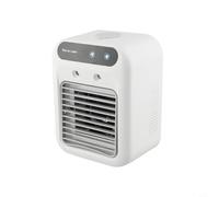 Desiumite Refroidisseur d'air portable, mini climatiseur personnel, ventilateur de climatiseur portable, 2 réglages de vitesse, modes de brume pour voyage, bureau et chambre à coucher
