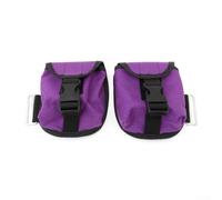 Desiumite Sac de poids pour plongée sous-marine - Pochette de poids de 2 kg pour ceintures, plaques arrière et bandes de réservoir, boucle à dégagement rapide, nylon 1000D, 13 x 13 x 5 cm (2 (violet)