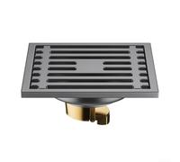 Desiumite Siphon de sol en acier inoxydable avec noyau en cuivre pour résister à la dégradation tout en favorisant le passage de l'eau et la capture des débris (A)