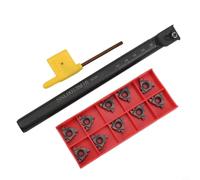 Desiumite SNL0013M16 Outil d'alésage de filetage interne gauche avec insert en carbure 16ER AG60, porte-outil en acier allié pour tournage CNC, diamètre de la tige 12 mm, longueur totale 150 mm