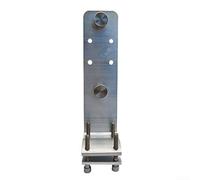 Desiumite Support de grille de bateau à dégagement rapide, aluminium anodisé et acier inoxydable, compatible avec les rails ronds de 2,2 à 3,8 cm et carrés de 3,8 cm