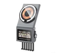 Desiumite Support de téléphone sans fil pour modèle 3 et modèle Y, charge rapide 15 W avec support magnétique, ABS + panneau en verre, gris, outil d'installation