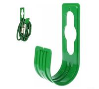 Desiumite Support de tuyau robuste pour robinet de jardin - Organiseur de crochet de tuyau peu encombrant, s'adapte et extensible jusqu'à 30,5 m, plastique ABS solide, aucun outil nécessaire,