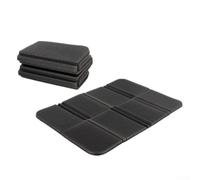 Desiumite Tapis de camping en mousse XPE pour randonnée, pique-nique, imperméable, isolation thermique, pliable, 385 x 275 x 8 mm, noir