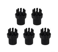 Desiumite Tête de brosse de rechange en nylon pour balai vapeur, brosse à récurer longue durée, compatible avec nettoyeur vapeur pour X5, 4 x 3 cm, lot de 2/3/5/10 (5 pièces)
