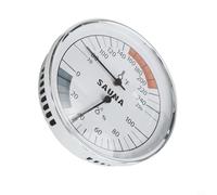 Desiumite Thermomètre hygromètre de sauna 5,1 cm avec étalonnage automatique, humidité du corps en métal et jauge pour un environnement de sauna précis