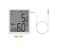 Desiumite Thermomètre hygromètre numérique industriel avec écran de 10,2 cm, support magnétique et mural, sonde externe de 2 mètres pour une température précise (TM-1-TE)