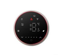 Desiumite Thermostat intelligent programmable WiFi avec affichage LED numérique, contrôle vocal du chauffage et gestion de la température ambiante sans fil, application d'économie d'énergie (noir
