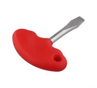 Desiumite Tournevis à tête plate avec poignée en T, pointe fendue de 12 mm pour plaque de dégagement rapide et trépied d'appareil photo, alliage d'acier à ressort, lame polie résistante à la rouille,