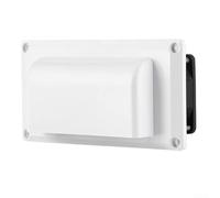 Desiumite Ventilateur d'échappement latéral 12 V CC avec grille de protection, adapté pour la circulation de l'air interne dans les camping-cars, caravanes et bateaux (blanc)
