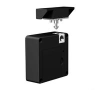 Desiumite Verrou électronique d'armoire avec clé RFID, sécurité enfant pour bébé, serrure de tiroir pour armoires en bois, casiers, armoires, chariots, étagères de données, coffres-forts, métal (noir)