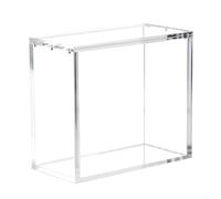 Desiumite Vitrine en acrylique, rangement empilable de 4 mm d'épaisseur avec fermoir sécurisé, protection transparente pour collections de cartes (B)