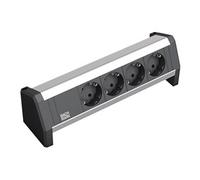 DESK 1 - Coupe-circuit - CA 230 V - entrée : GST18 - connecteurs de sortie : 4 - Allemagne - noir, aluminium anodisé