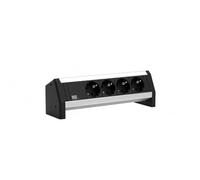 DESK 4x contact de protection avec câble de raccordement fixe, noir, 3 m