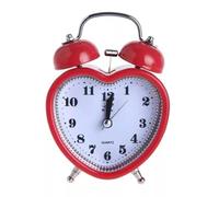 Desk Alarm Clock For Students Alarm Clock Battery Operated For Office Workers Lightweight Portable Design Snooze Function Extra Loud Portable Silent Wake Up Extended Battery Life Compact Design(Red_2p