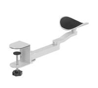 Desk Armrest Extender - Ergonomic Wrist Support Cradle, Rotating Framework Sleek, Three Height Levels + Three Sixty Degrees, Thick Aluminium Alloy Bracket, For Typing Tasks And Home Offices