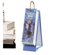 Desk Calendar 2026 - 365 Days Oil Painting Decorative Daily Planner, Vintage Art Style Calendar | Elegant Desktop Organizer For Home Office School Living Room Study Women Men Gift Use