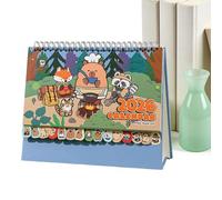 Desk Calendar 2026 - Capybara Illustration Decorative Planner, Stand Up Vertical Design, Monthly Organizer for Schedule Tracking | Kids Adults Boys Girls Home Apartment Office Desk Table School Classr