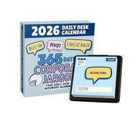Desk Calendar - 2026 Daily Schedule Organizer, Daily Calendar with Easy Tracking Pages, Home Office Planner, Living Room Workplace Organization, Time Management Tool for Productivity