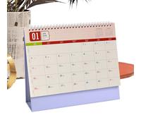 Desk Calendar 2026 - Family Schedule Planner | Yearly Organizer for Home Offices Classroom School, Perfect for Students, Teachers, Friends Family to Track Appointments Events, 25.5cm Blue Purple Pink