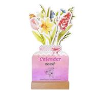 Desk Calendar 2026 - Flower Monthly Planner | Small 2026 Desk Calendar With Monthly And Weekly Layouts, Perfect For Appointment Planning, Home, Office, School, Teachers, Etudiants, And Family