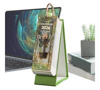 Desk Calendar, 2026 Oil Painting Vintage Desk Planner with Aesthetic Design, Monthly Desktop Calendar for Home Entrance Living Room Office School Organization and Daily Planning Use