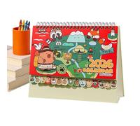 Desk Calendar 2026 Planner décoratif - Capybara Planner Stand Up, Kids Adults Boys Girls, Home Apartment Office Table School | Kids Adults Boys Girls Home Apartment Office Desk Table School Classroom