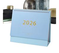 Desk Calendar - 2026 Schedule Planner for Daily Organization, Family Planning with Monthly View Function, Standing for Home Office School Living Room Classroom, Durabled Paper Material