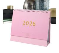 Desk Calendar - 2026 Schedule Planner for Daily Organization, Family Planning with Monthly View Function, Standing for Home Office School Living Room Classroom, Durabled Paper Material