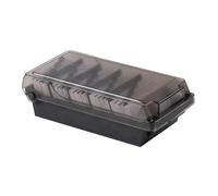 Desk Card Storage Box - Business Organizer Case, 500 Capacity Holder, Alphabet Tab Filing System For Office | Professional Business Card Storage Case For Desk Meetings Networking Client Management