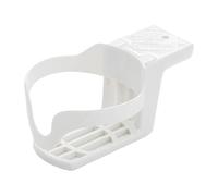 Desk Cup Holder Clamp, Anti-Spill Drink Holder Desk Side, Space-Saving Mug and Bottle Organizer Clip Table, Glasses Beverage Storage for Offices, Home, Classroom, Bedroom Use, 15x5cm Black White
