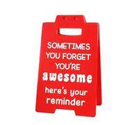 Desk Decor - Positive Affirmation Standing, Inspirational Quote Text Art with Sturdy Solid Timber Support, Uplifting Daily Motivation Display, Ideal for Home Workplace Cubicle