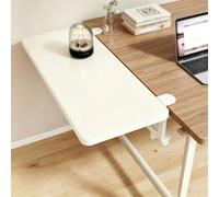 Desk Extender Tray Ergonomique Pliable en Bois for Bureau | Grande surface d'utilisation support polyvalent adapté au travail aux études et aux loisirs(White,40*25cm/15.7*9.8in)