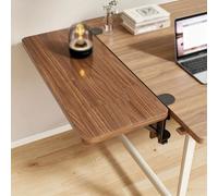 Desk Extender Tray Ergonomique Pliable en Bois for Bureau | Grande surface d'utilisation support polyvalent adapté au travail aux études et aux loisirs(Brown,70*25cm/27.5*9.8in)