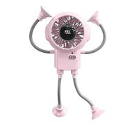 Desk Fan - 13.39 Inch Portable USB Rechargeable Robot Fan