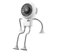 Desk Fan - 13.39 Inch Portable USB Rechargeable Robot Fan