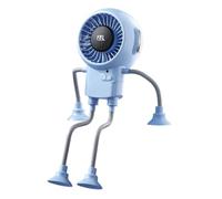 Desk Fan - 13.39 Inch Portable USB Rechargeable Robot Fan