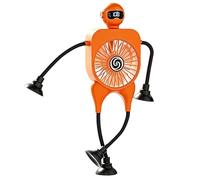 Desk Fan For Office - Robot Shape Bendable 100 Speeds | Small Desk Fans F0r Women Men Travelers | Household Desktop Fan For Home Apartment Study Bedroom Living Room Travel Camping Dormitory Office