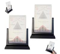 Desk Galton Board, Desk Galton Board with Bell Curve, Physics Lab Teaching Tool, Effective Statistical Law Experiment Tool, for Random Distribution (2Pcs)