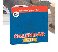 Desk Humor, Joke Calendar Daily, 365 Days Tear Off Schedule Tool with Funny Jokes, Suitable for Home Office Dormitory Studio Use, Great Gift for Christmas Birthdays Holidays Dad Men Adults
