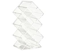 Desk Lipstick Organizer | Space-Saving Cosmetics Rack 10-Slot | Lipstick Organizer Acrylic Case | for Lip Gloss Lip Balm Eyebrow Pencils Bedroom Dorm Apartment Bathroom