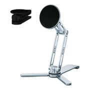 Desk Magnetic Phone Stand , 360 Degree Rotating Holder, 4.49x2.28x1.18 Inches Stable & Adjustable Design, Portable Magnetic Mount Accessory for Travel, Selfies, Delivery Drivers, Rv, Photo Taking