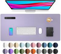 Desk Mat,Mouse Pad,Desk Blotting in PU Leather,Non-Slip Laptop Desk Protector for Home and Office (60 cm x 35 cm,Lavender)