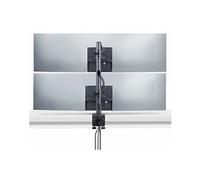 StarTech.com Support de Bureau pour 2 Moniteurs Empilés Verticalement, Double 49", Poids total 32kg, Pince en C, Support pour 2 Écrans, Système VESA à Dégagement Rapide, Écran Large 16:9/Ultrawide 32: