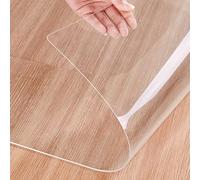 Desk Office Chair Mat for Hardwood Floors Computer Chair Mat 1.5mm PVC Clear Plastic Rugs for Hardwood Floors Transparent Computer Chair Mat Anti-Slip Floor Protective Mats - Custom Size
