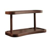 Desk Organizer, Wooden Cosmetics and Perfume Display Stand, 2-tier Cologne Storage Rack, Multi-Purpose Shelf for Dressing/Tea Table(S)