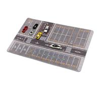 Desk Pad, Aesthetic Table Mat, 23.62x15.75 Inch Anti Slip Keyboard Sheet & 1.64 Scale Parking Layout, Sturdy Accessory for Men, Women, Dorm Study, College, Programmers, Laptop, and Students